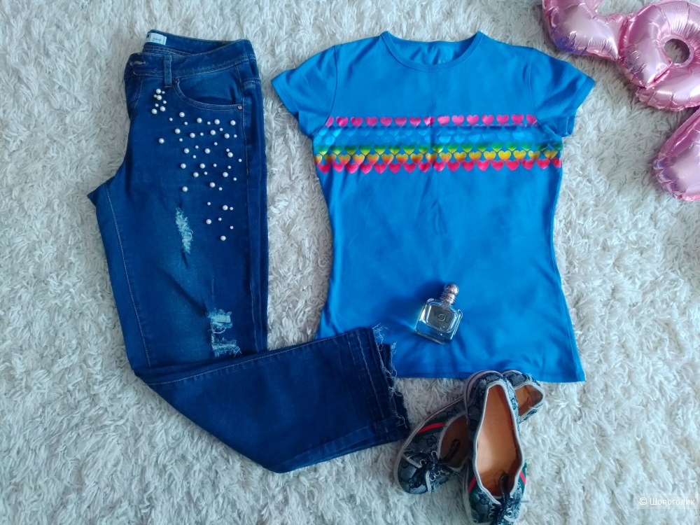 Сет из джинс concept club и футболки haus, 42-44