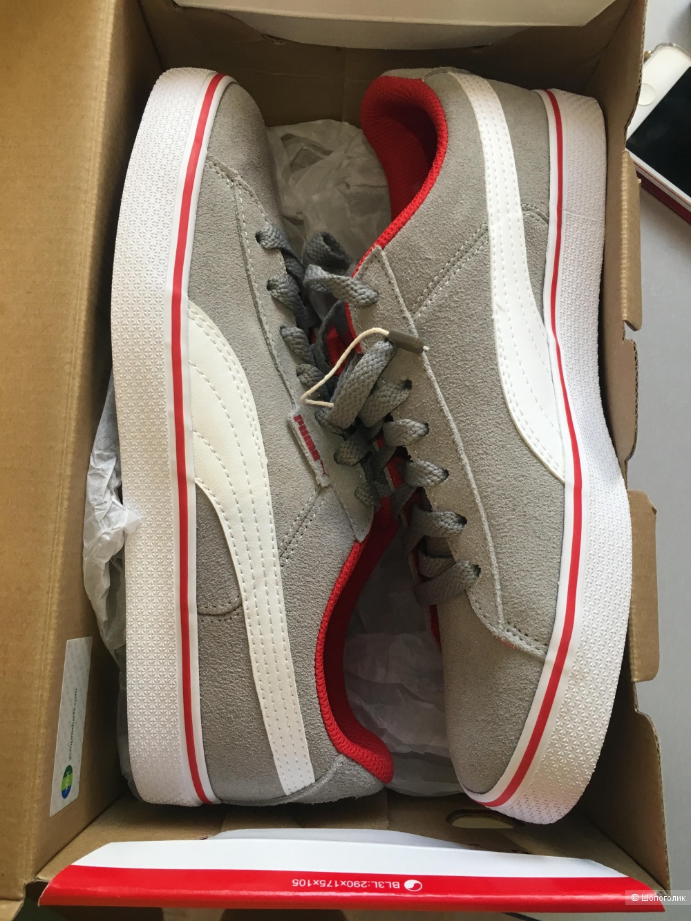 Замшевые кеды PUMA, размер 38.5/5.5UK