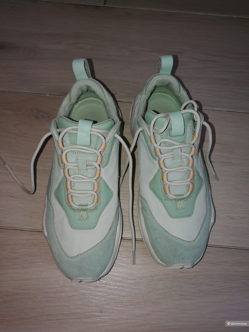 Зеленые кроссовки Puma Thunder Desert 39