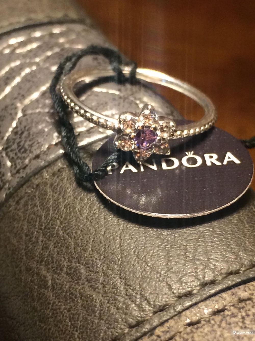 Pandora кольцо Незабудка размер 56