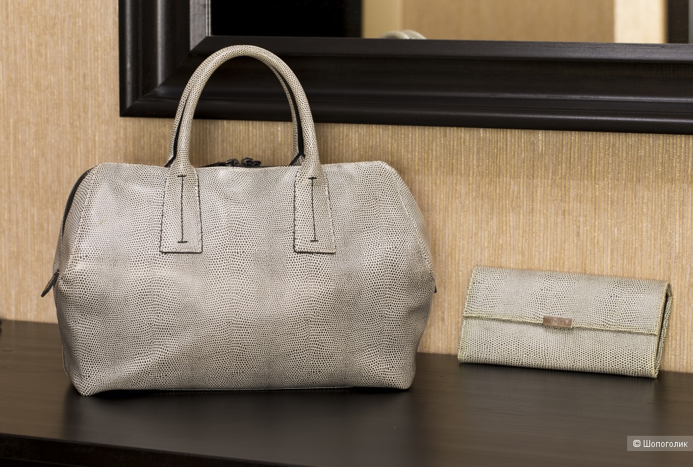 Сумка-тоут женская - Furla Papermoon (medium) + большой кошелек Furla - комплект.