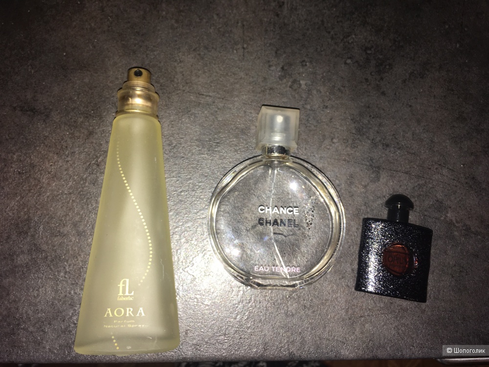 Сет парфюмерии Chanel, YSL, Faberlic 50ml, 7,5 ml и 70 ml