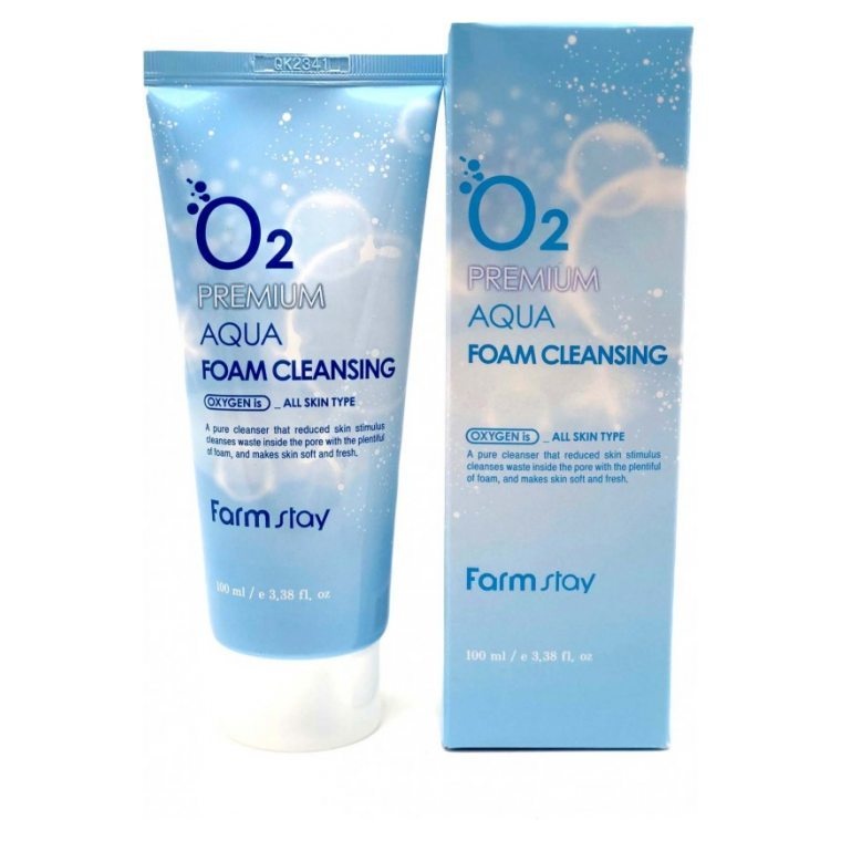 Кислородная пенка для очищения кожи Farmstay O2 Premium Aqua Foam Cleansing