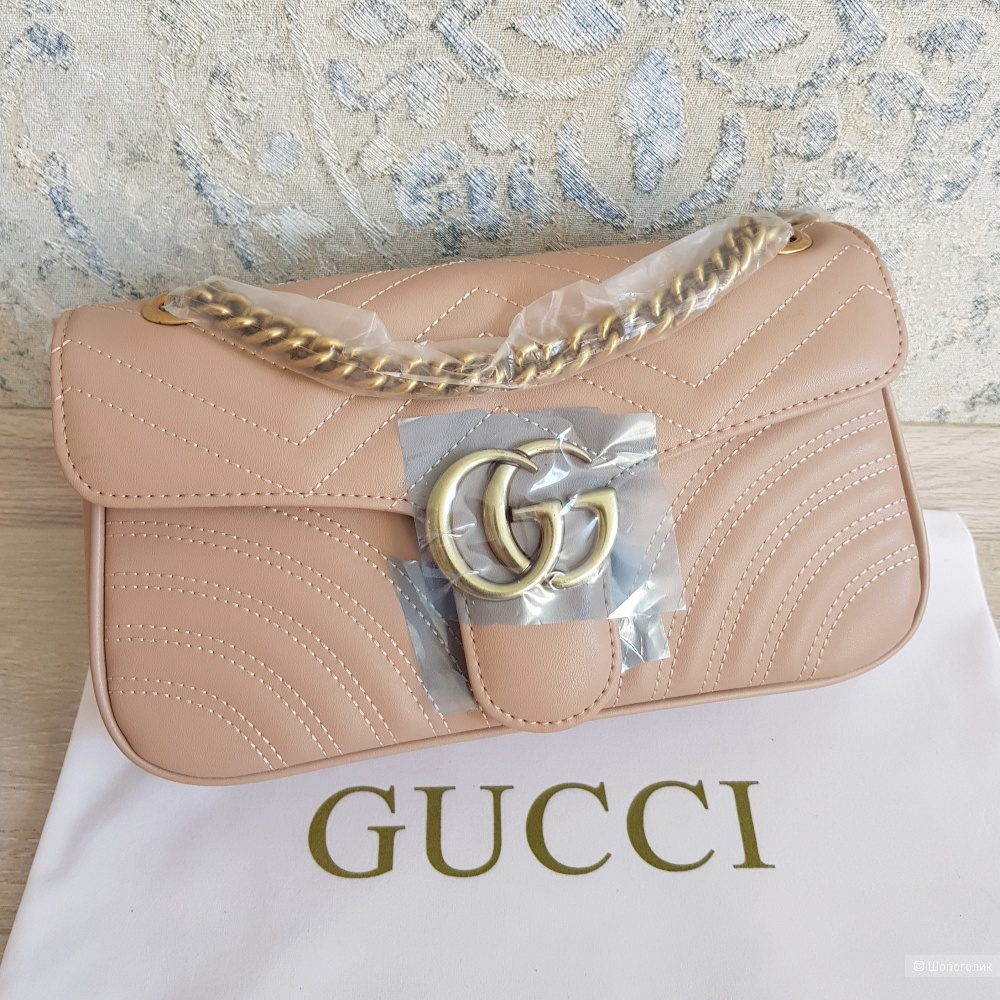 Сумка Gucci GG Marmont (бежевая)