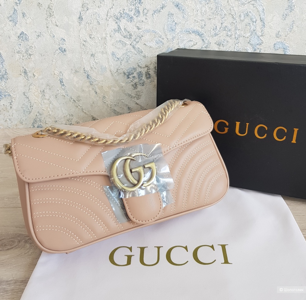 Сумка Gucci GG Marmont (бежевая)