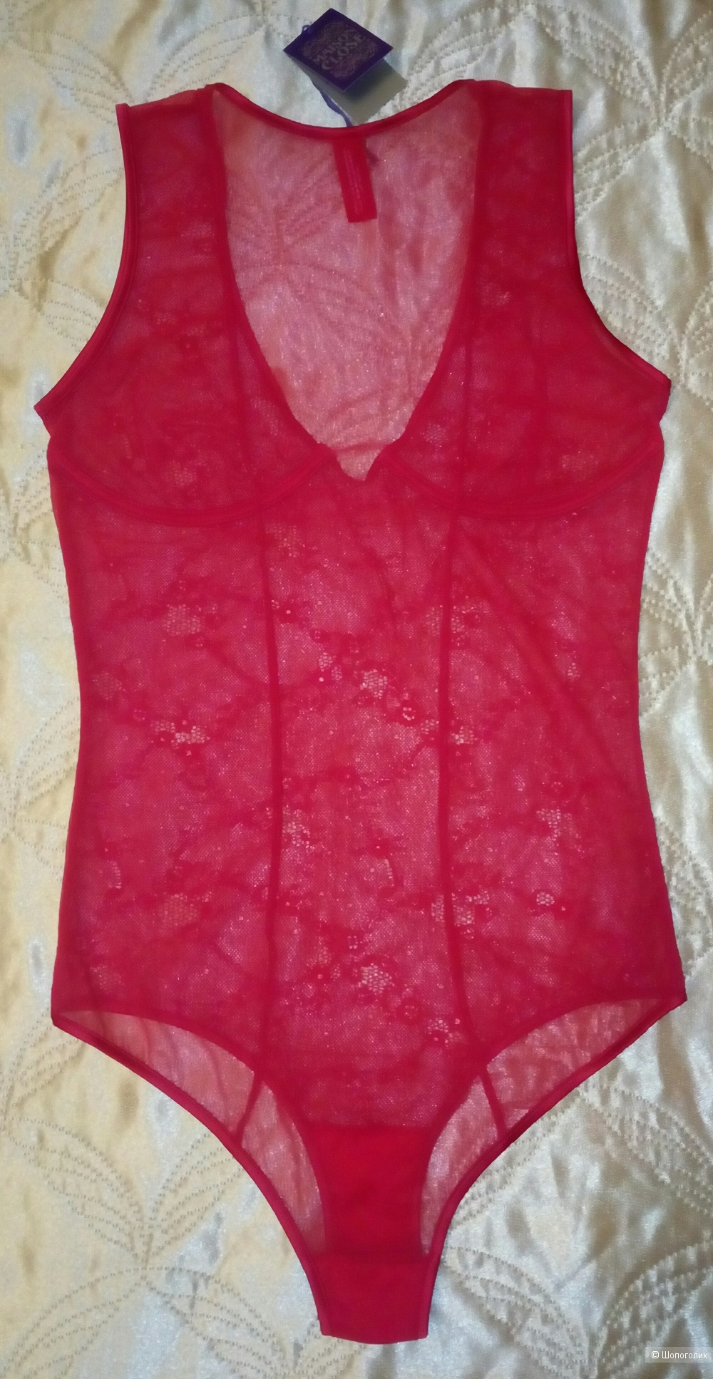 Боди Maison Close (красное) размер S