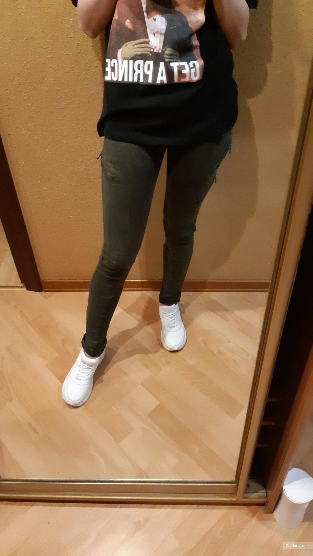 Джинсы Topshop хаки 34-36