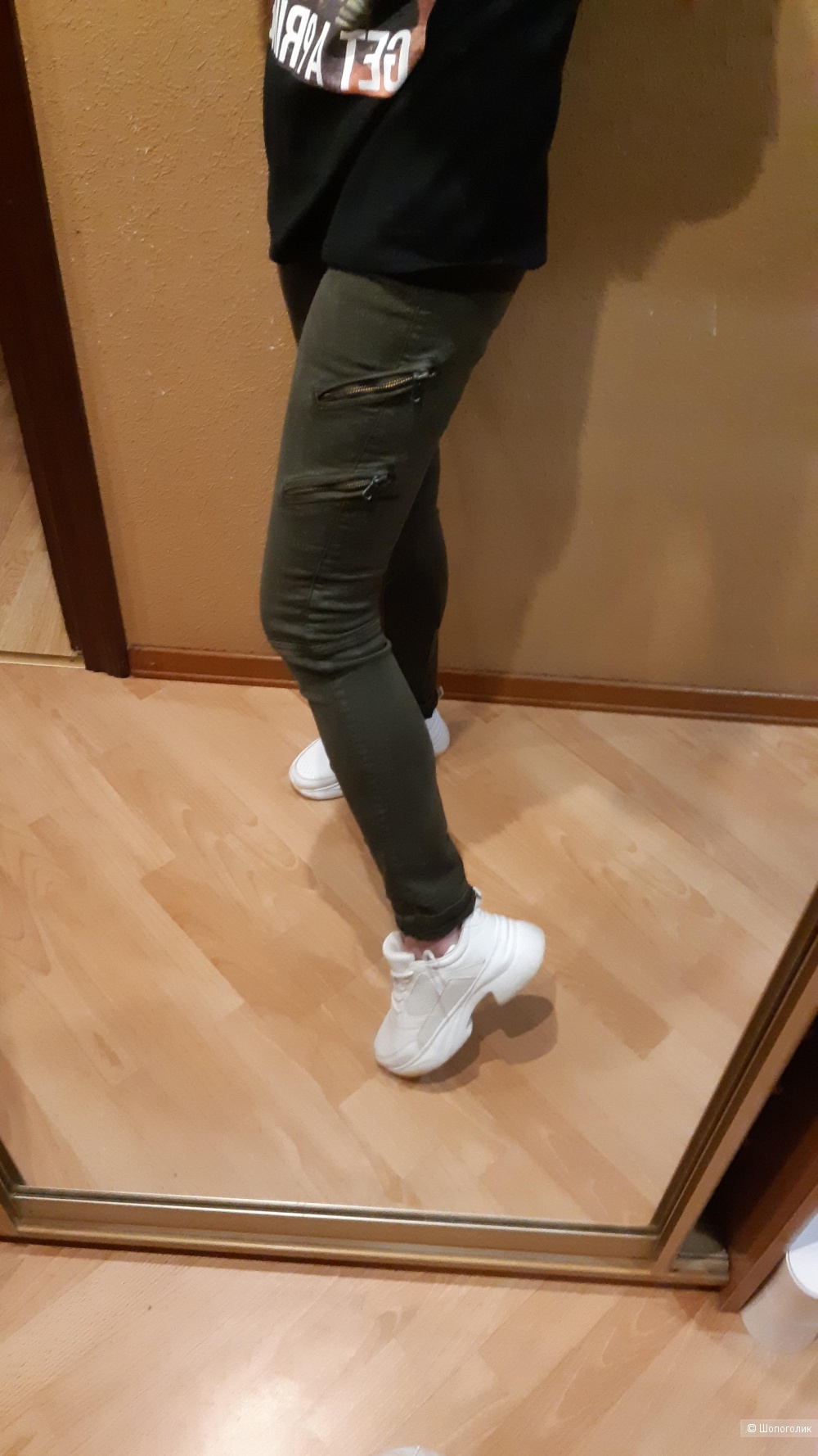 Джинсы Topshop хаки 34-36