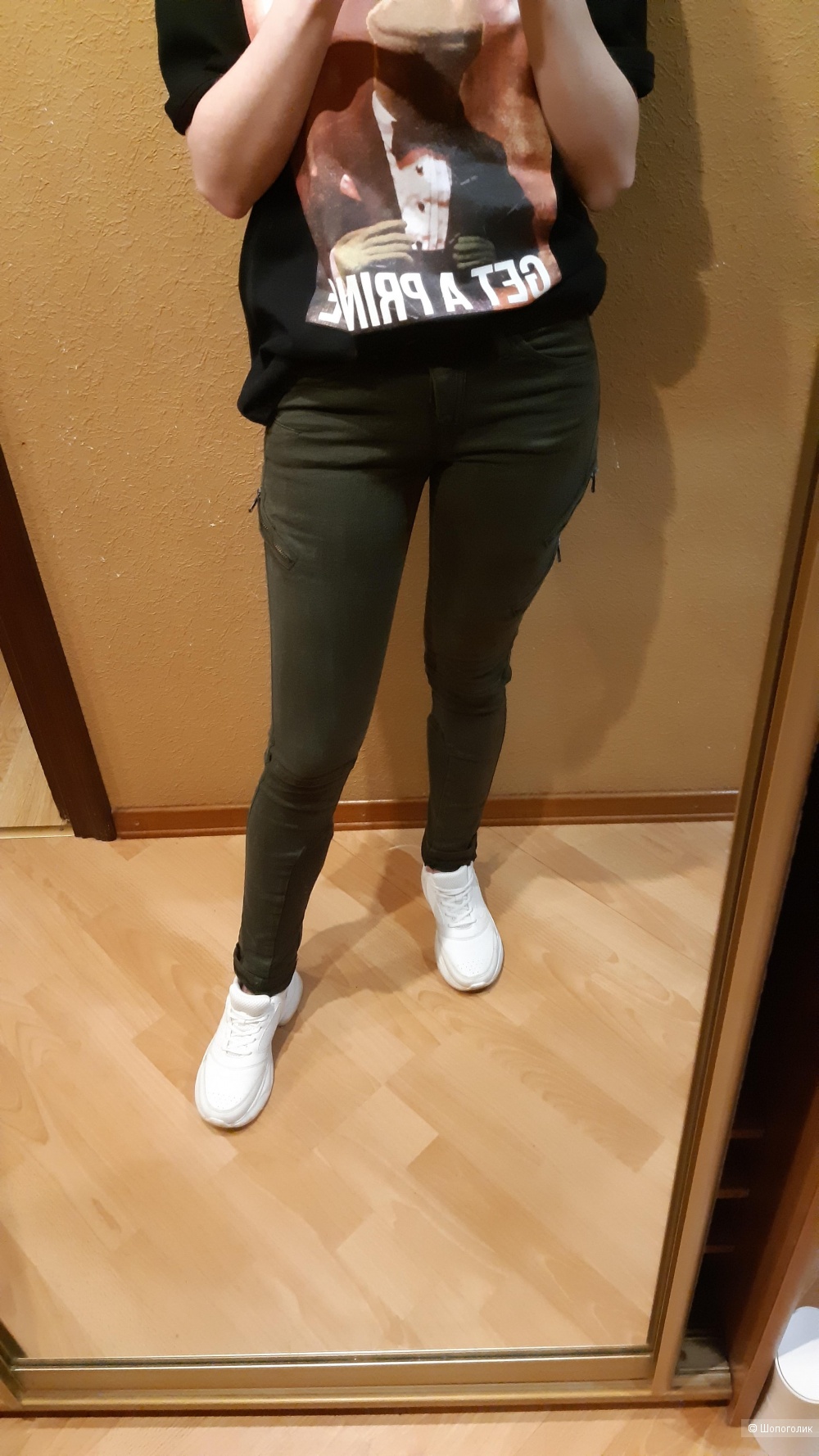 Джинсы Topshop хаки 34-36