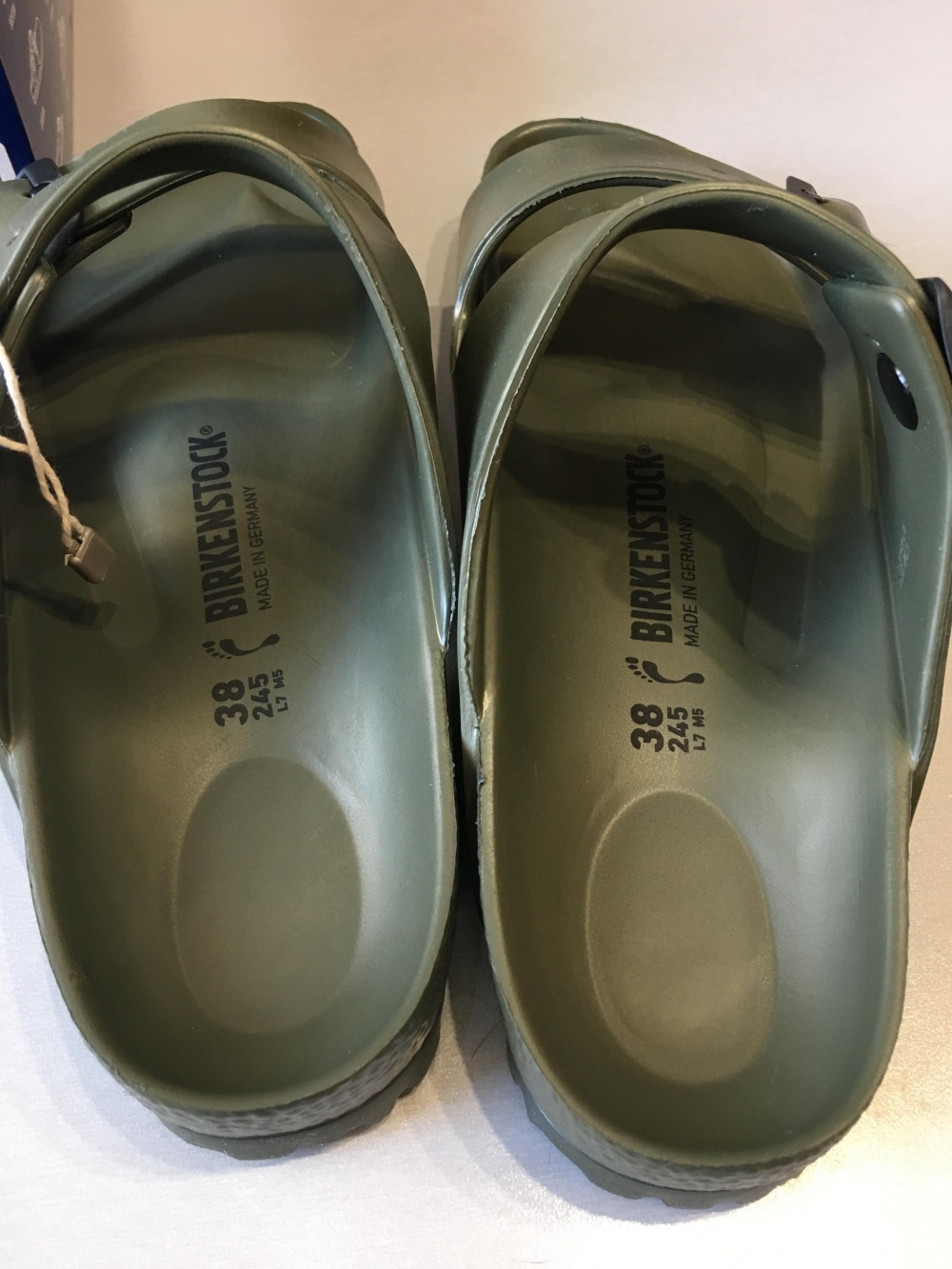 Резиновые шлепанцы BIRKENSTOCK, размер 38