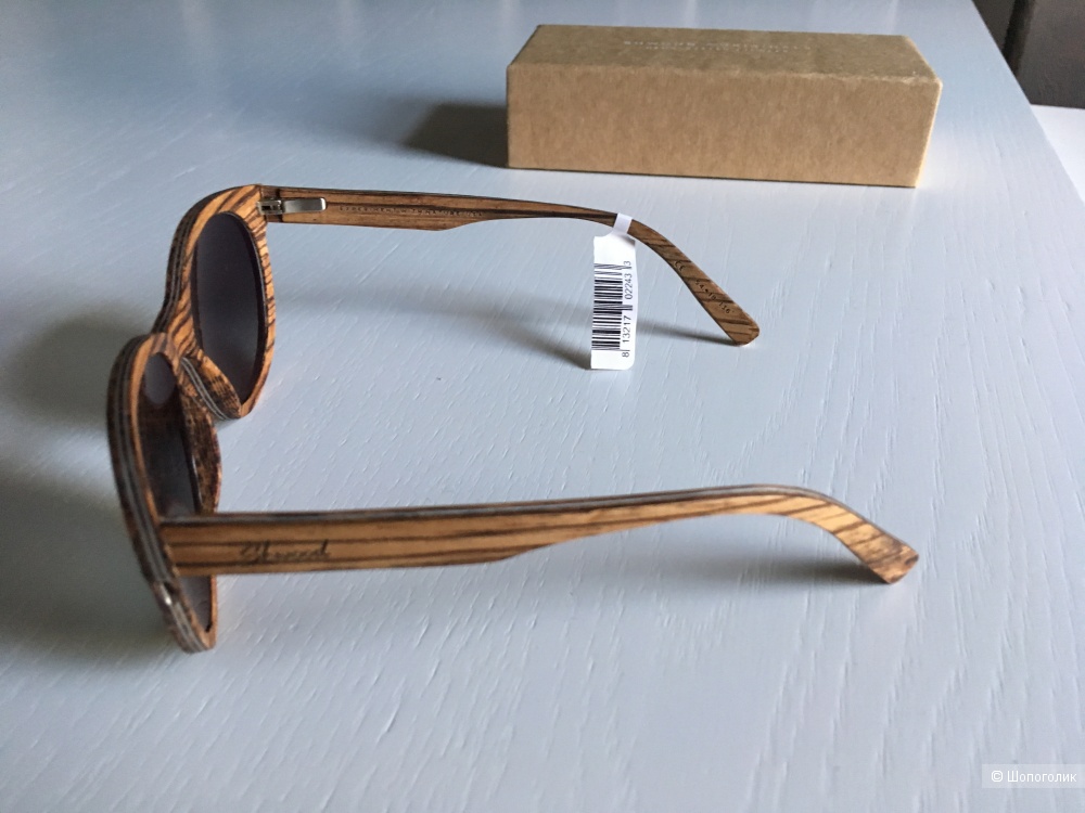 Солнечные очки в деревянной оправе Shwood