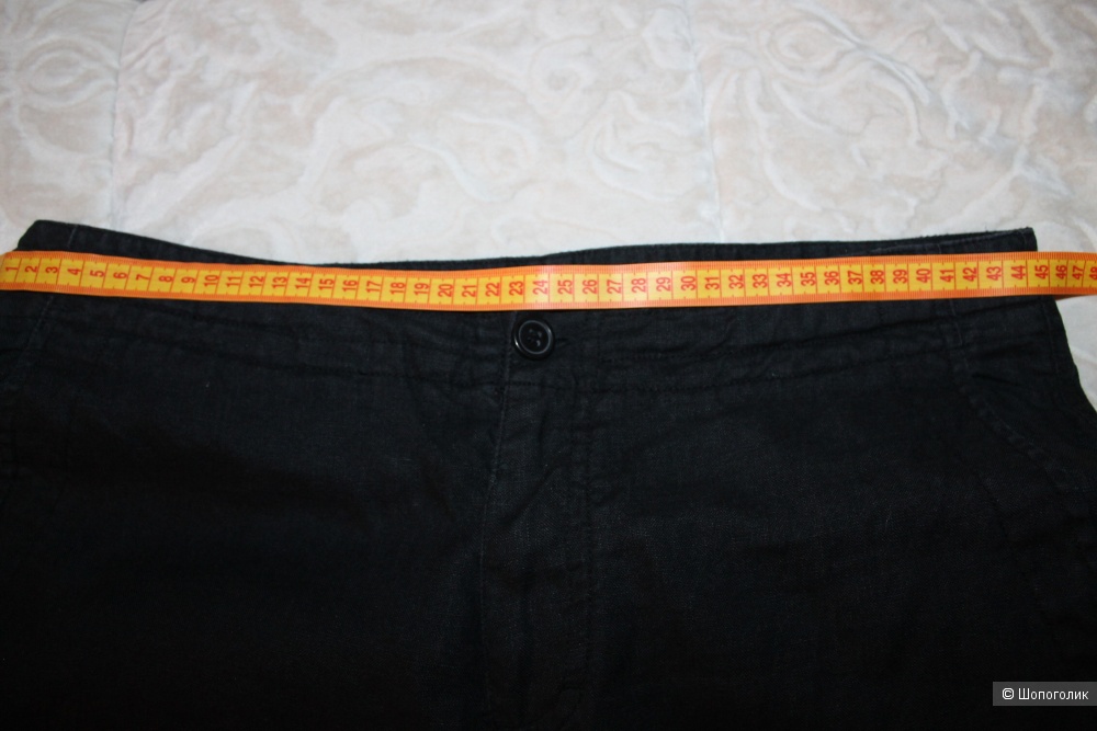 Льняные брюки H&M, размер 33,  размер 48-52