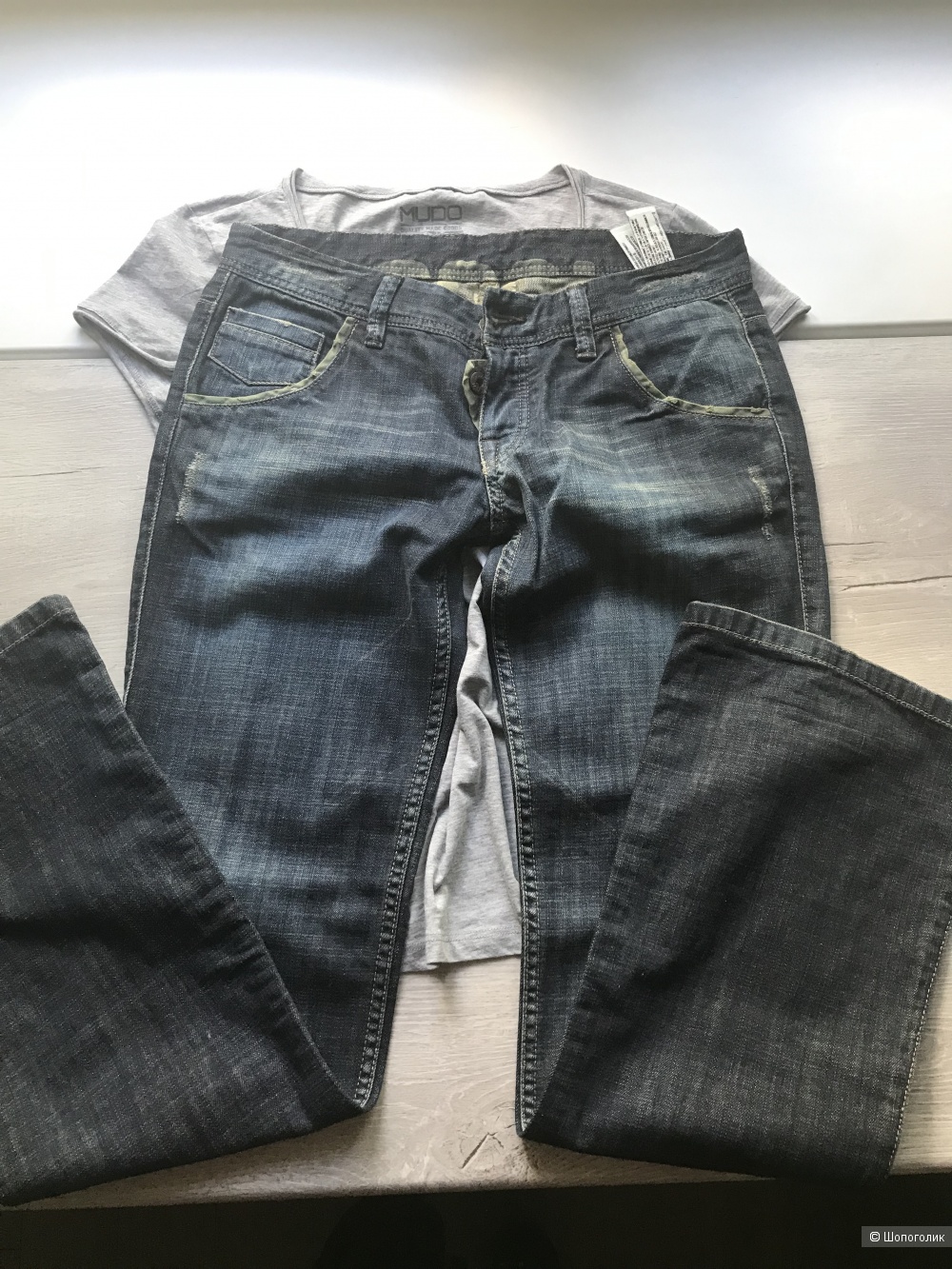 Сет джинсы ZARA и футболка MUDO COLLECTION,46 рус