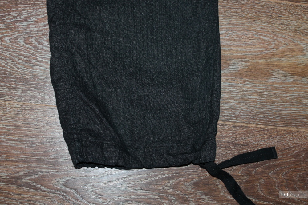 Льняные брюки H&M, размер 33,  размер 48-52
