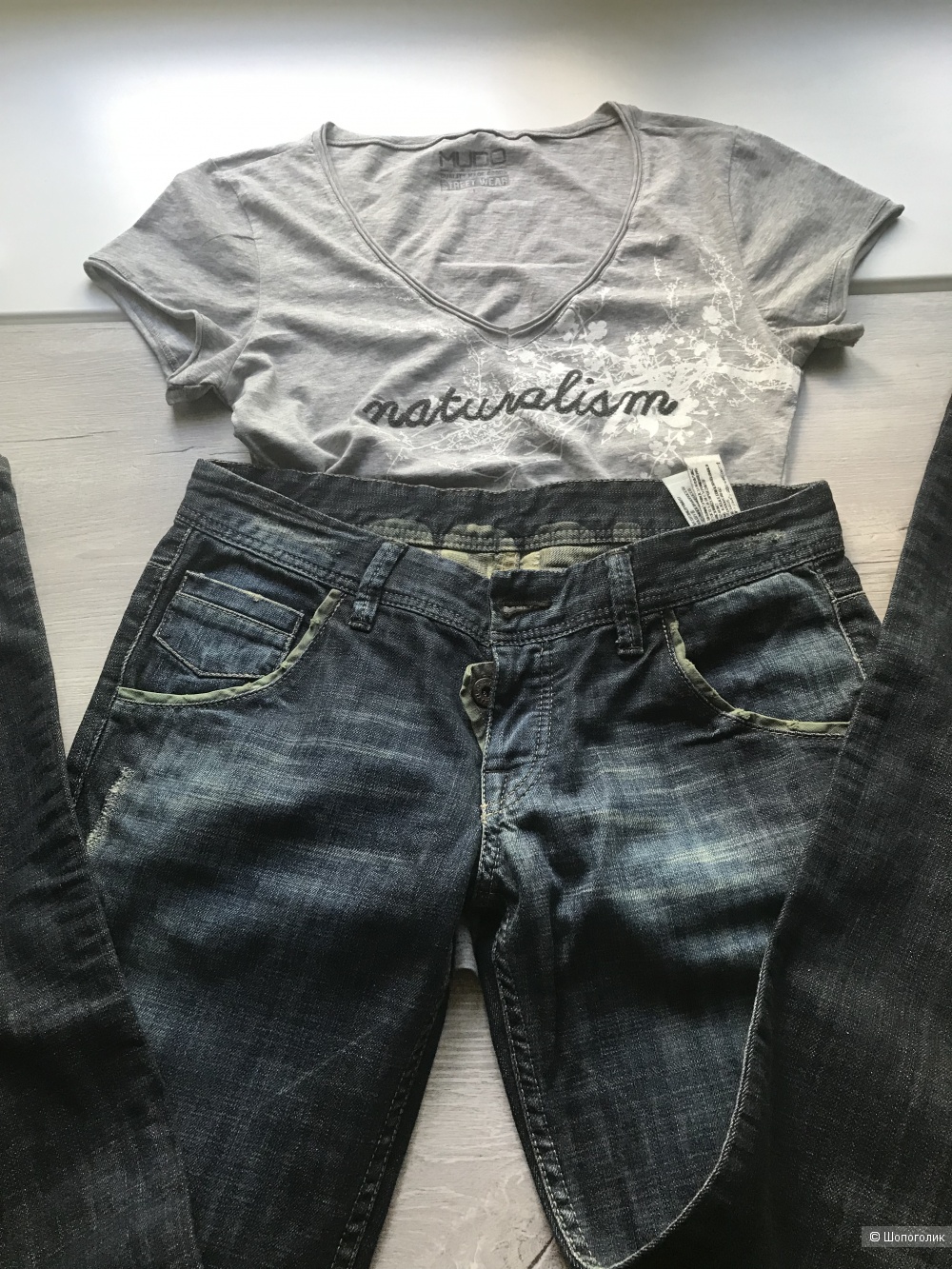 Сет джинсы ZARA и футболка MUDO COLLECTION,46 рус