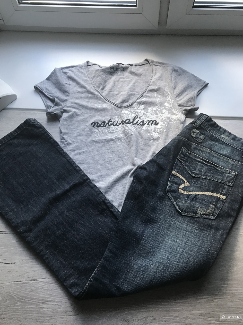 Сет джинсы ZARA и футболка MUDO COLLECTION,46 рус