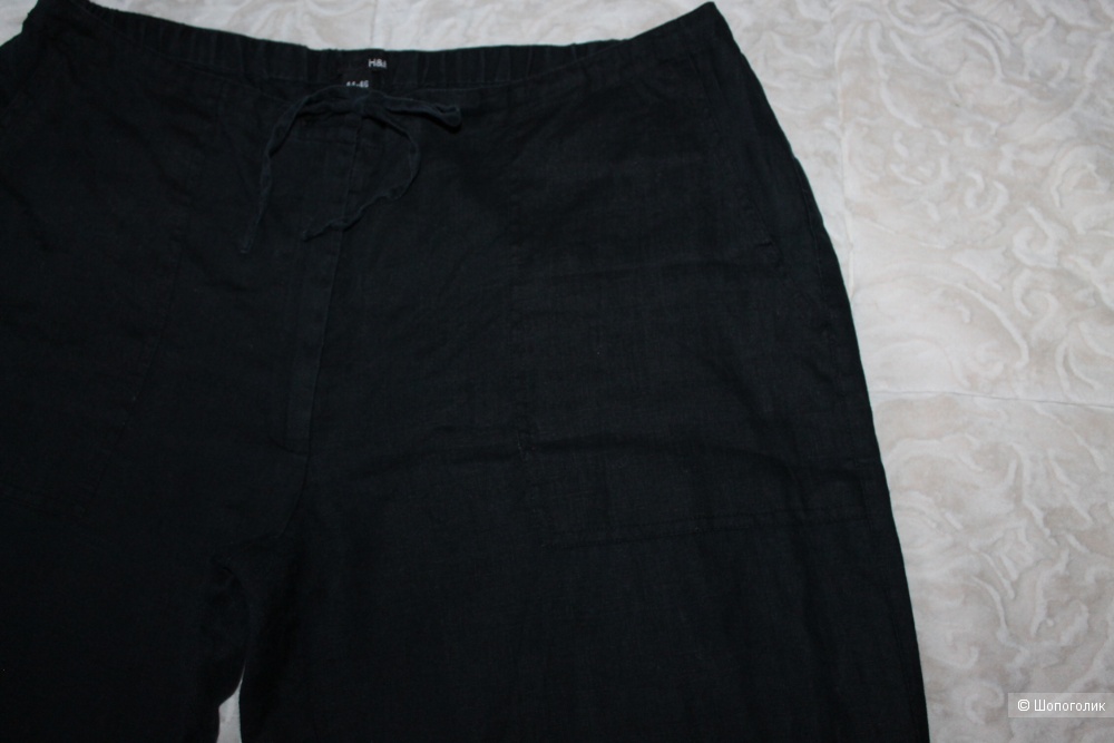 Льняные брюки H&M, размер 44-46, рос. 50-54