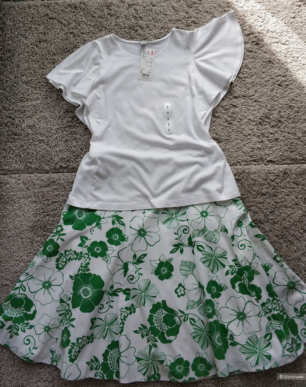 Комплект юбка Orsay+блузка Uniqlo, 44,S
