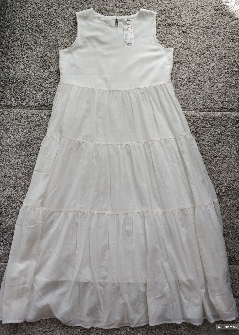 Платье без рукавов из хлопка Uniqlo, S