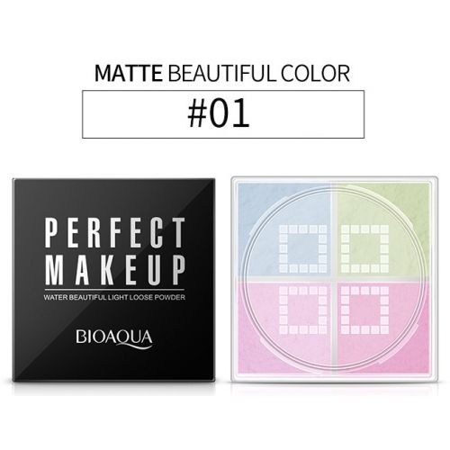 Пудра рассыпчатая четырехцветная BIOAQUA PERFECT MAKEUP POWDER