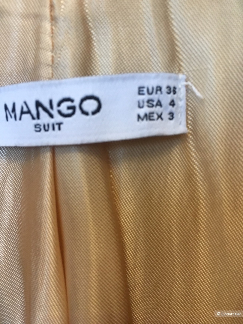 Полушерстяной брючный костюм Mango S