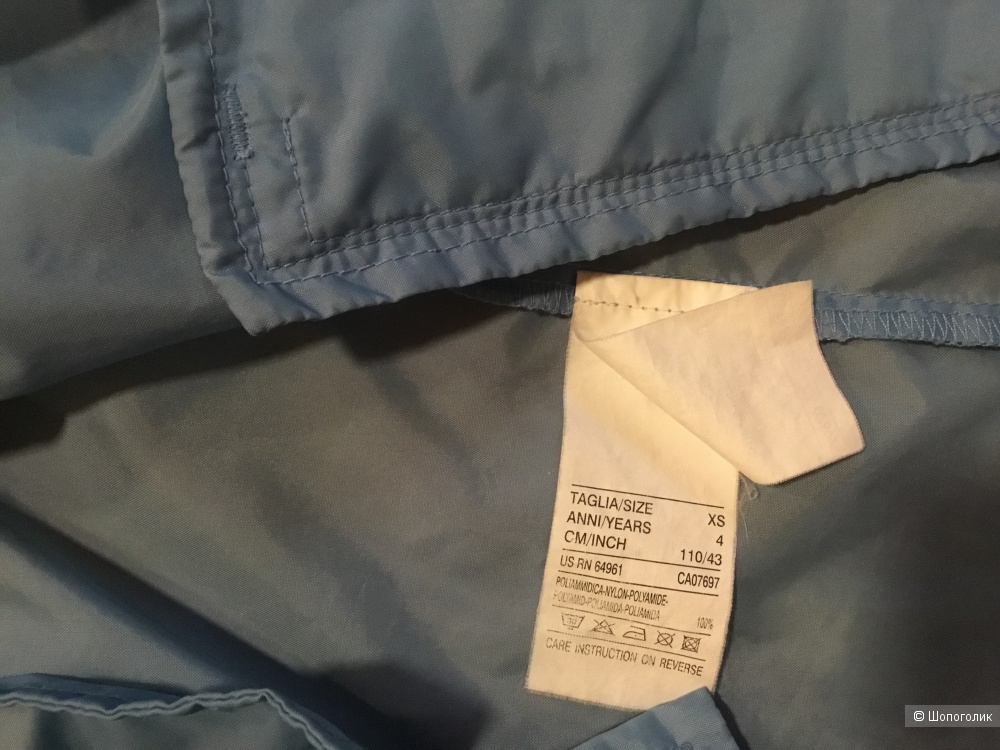 Ветровка United colors of Benetton р.XS, 4, на рост 110