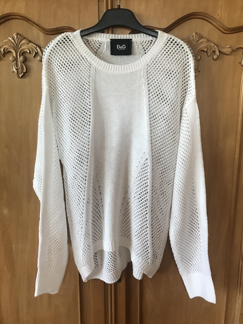 Свитер белый Dolce&Gabbana размер XL