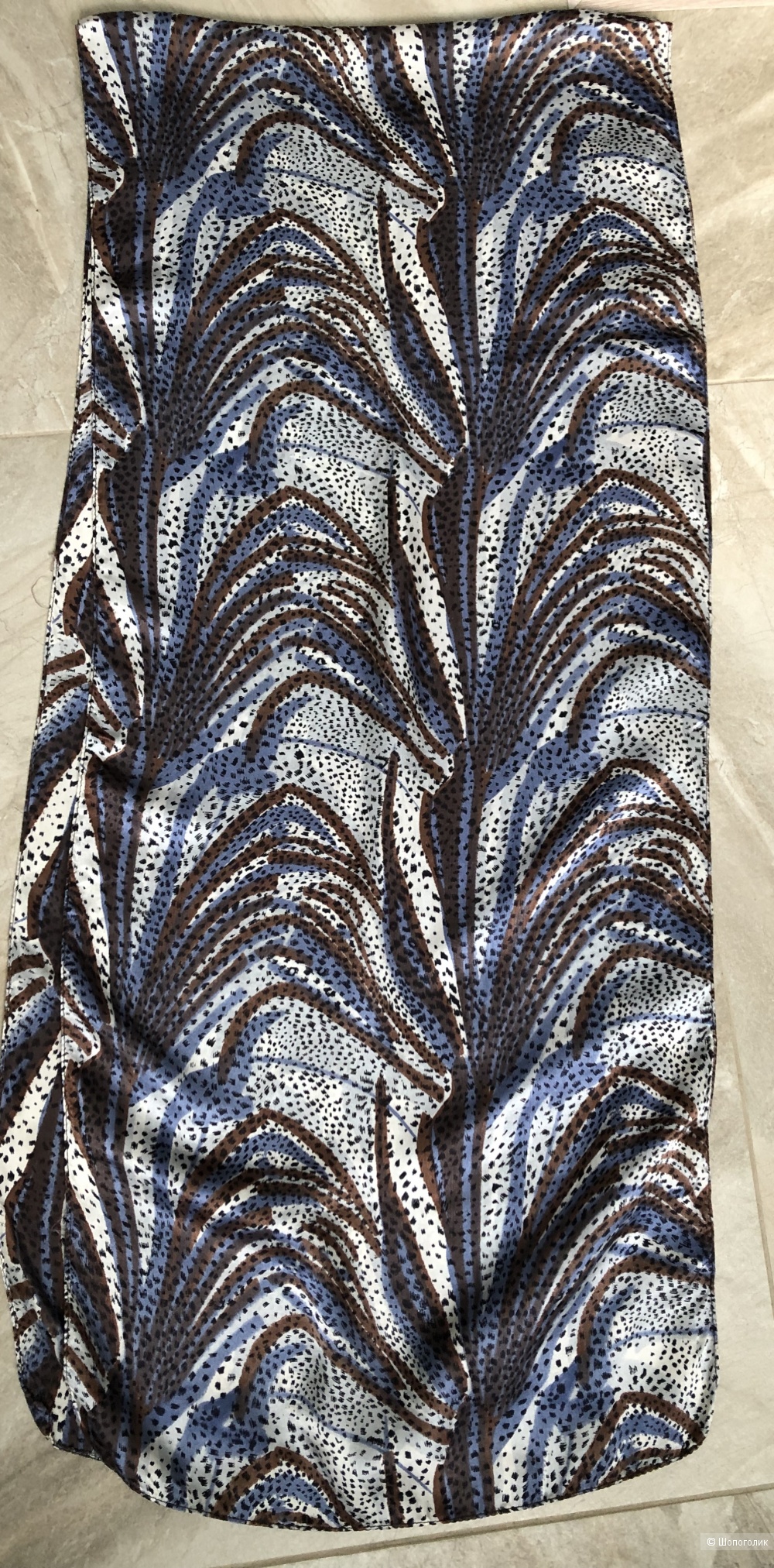 Шелковый шарф  Columbus 36х170