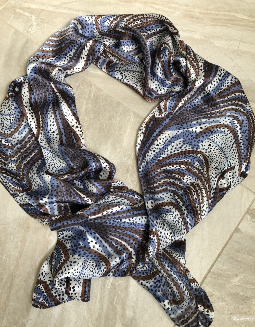 Шелковый шарф  Columbus 36х170