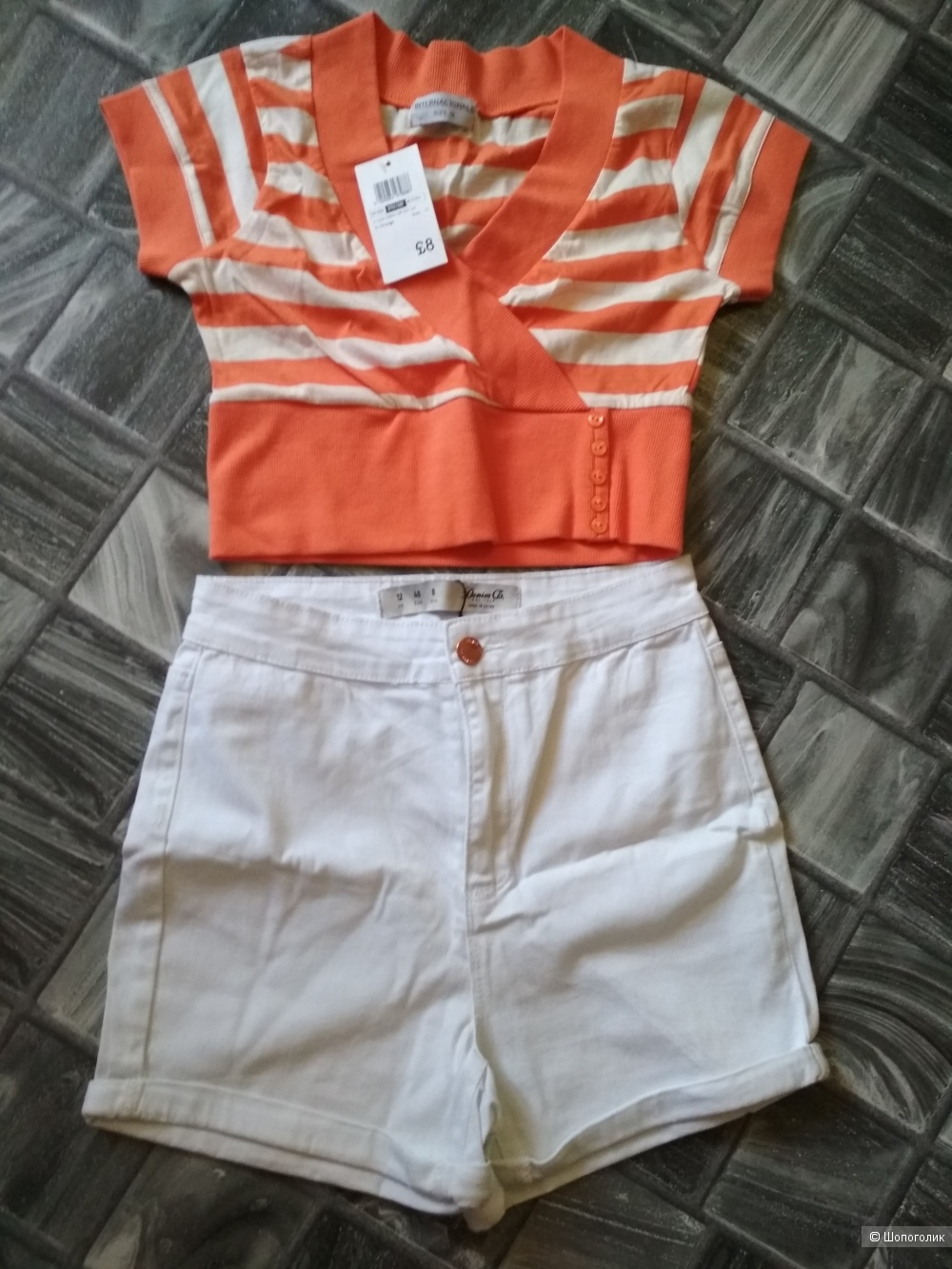 Сет топ internationale и шорты denim Co размер 44/46
