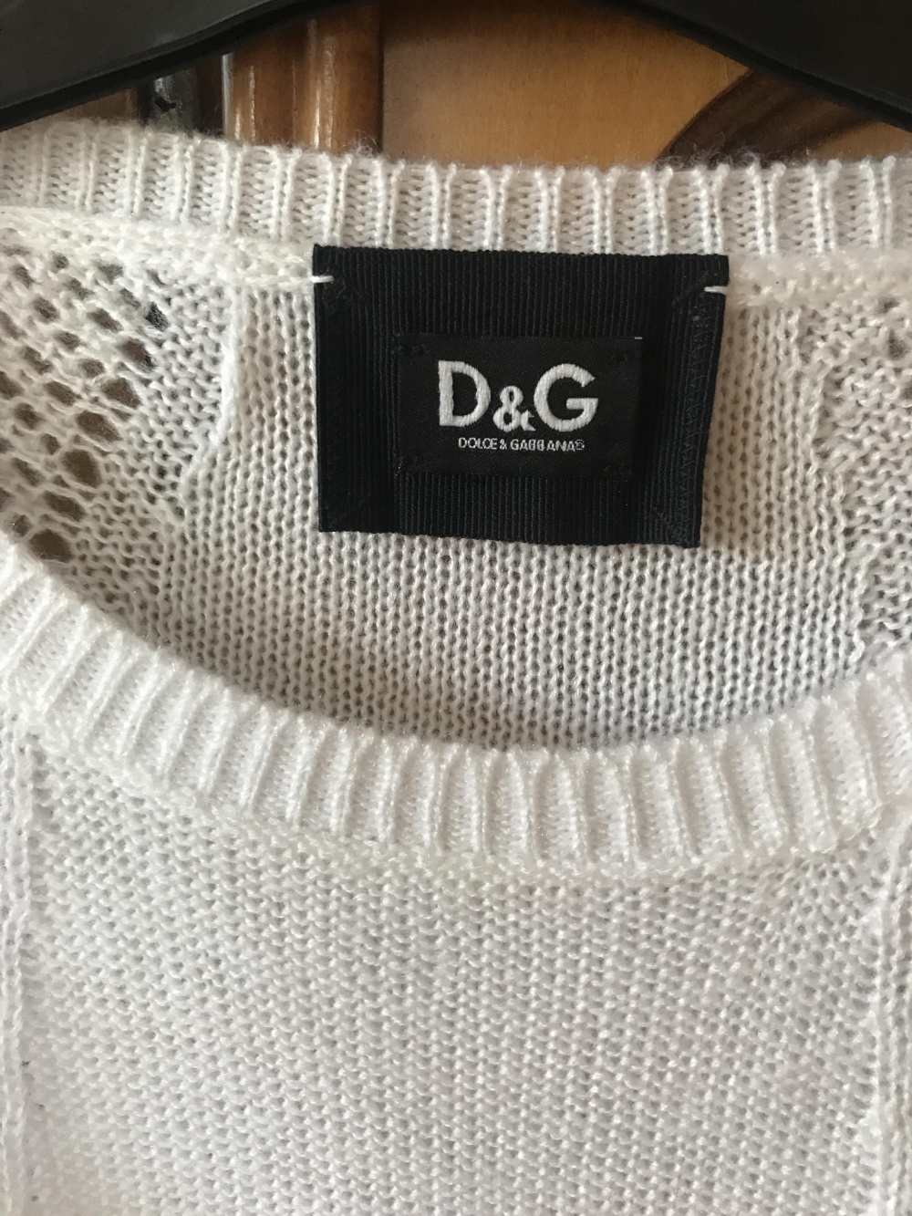 Свитер белый Dolce&Gabbana размер XL