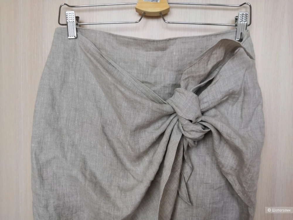 Льняная юбка с запахом Mango UK10 / EUR 38 (44-46 росс)