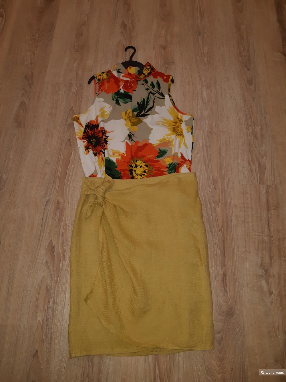 Льняная юбка far hills, размер 46/48