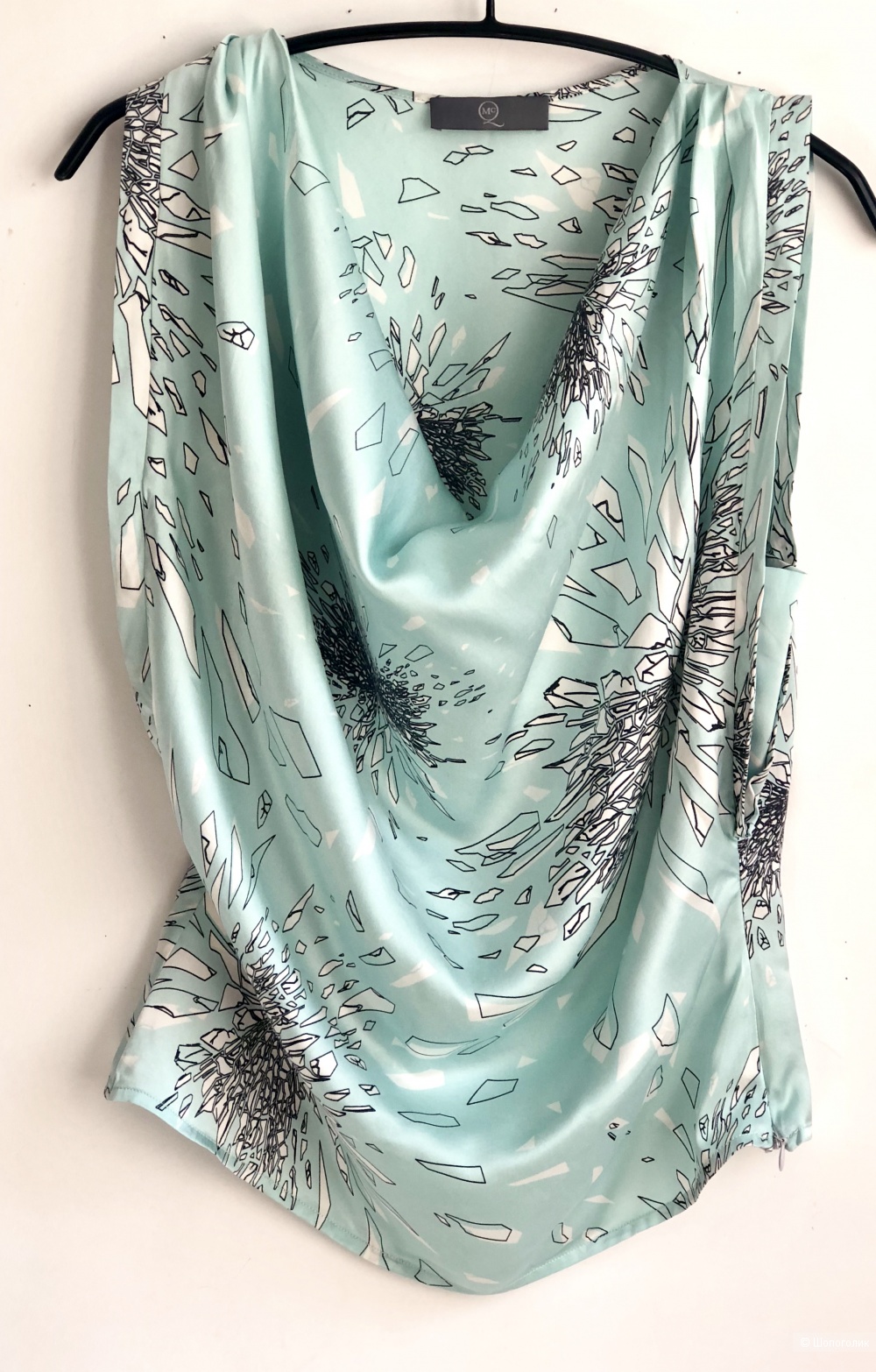 Alexander McQueen Печатный шелк Топ