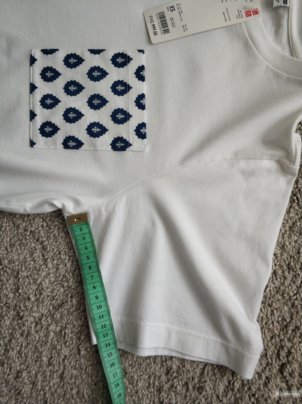 Футболка с кармашком Uniqlo, XS