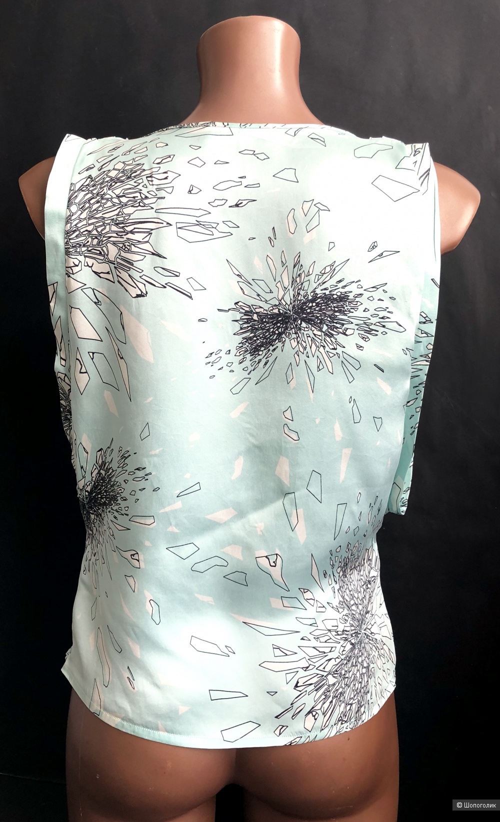 Alexander McQueen Печатный шелк Топ