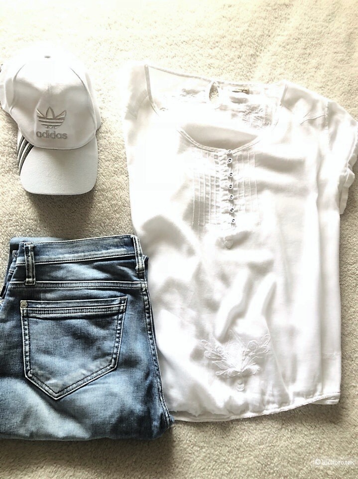 Белая блуза бренда WRANGLER. Размер XL