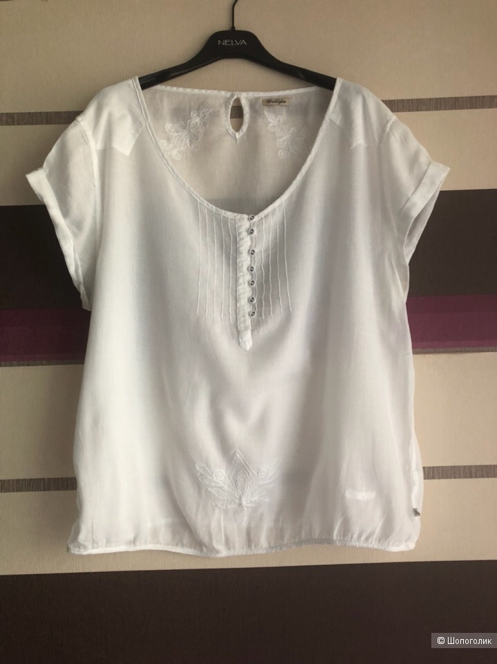 Белая блуза бренда WRANGLER. Размер XL