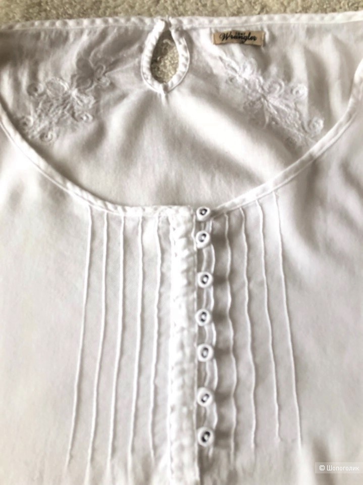 Белая блуза бренда WRANGLER. Размер XL