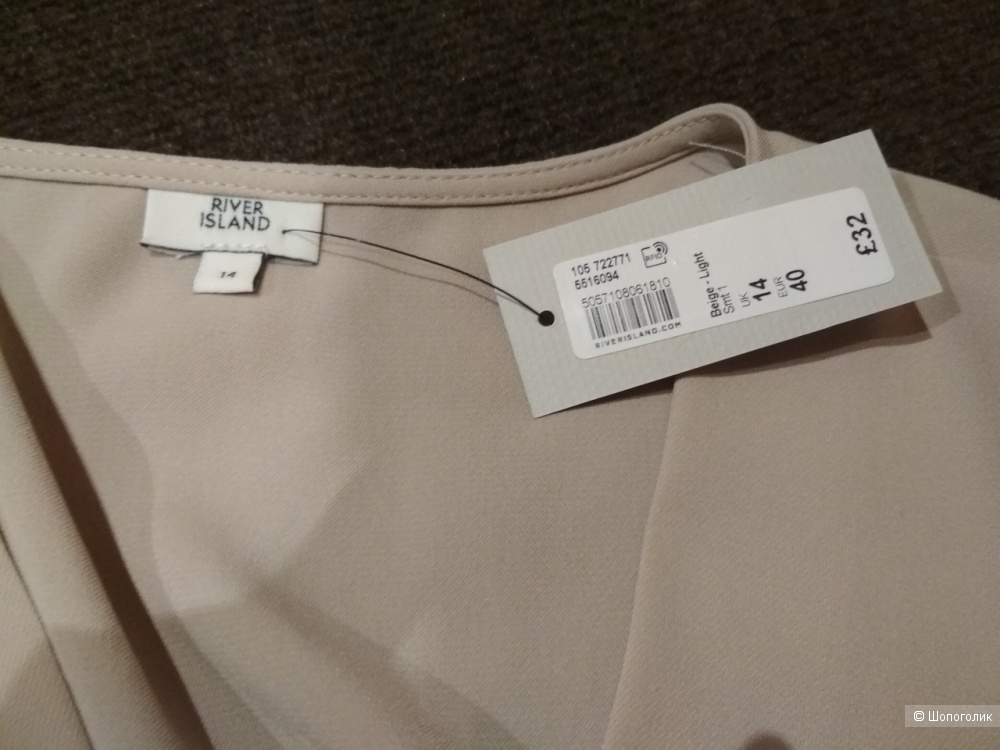 Бежевая блузка River Island размер Евро 40