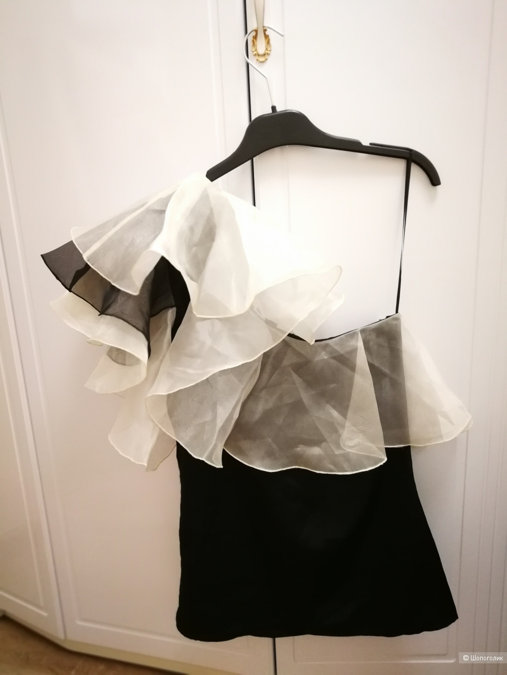 Топ с воланом на одно плечо ASOS, uk10