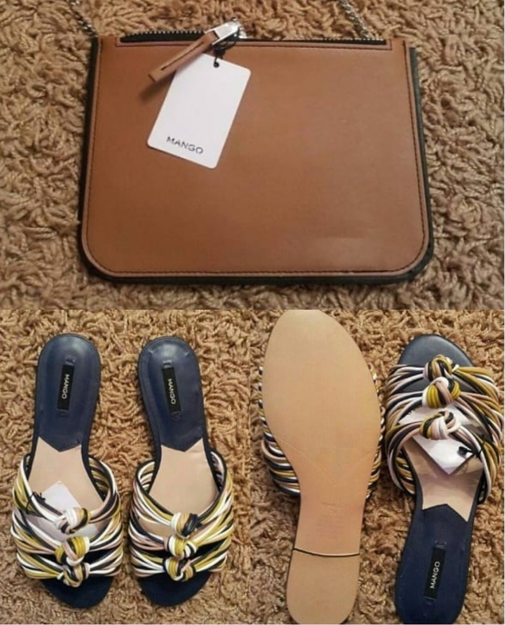 Комплект  сандалии +сумочка Mango  36 размер