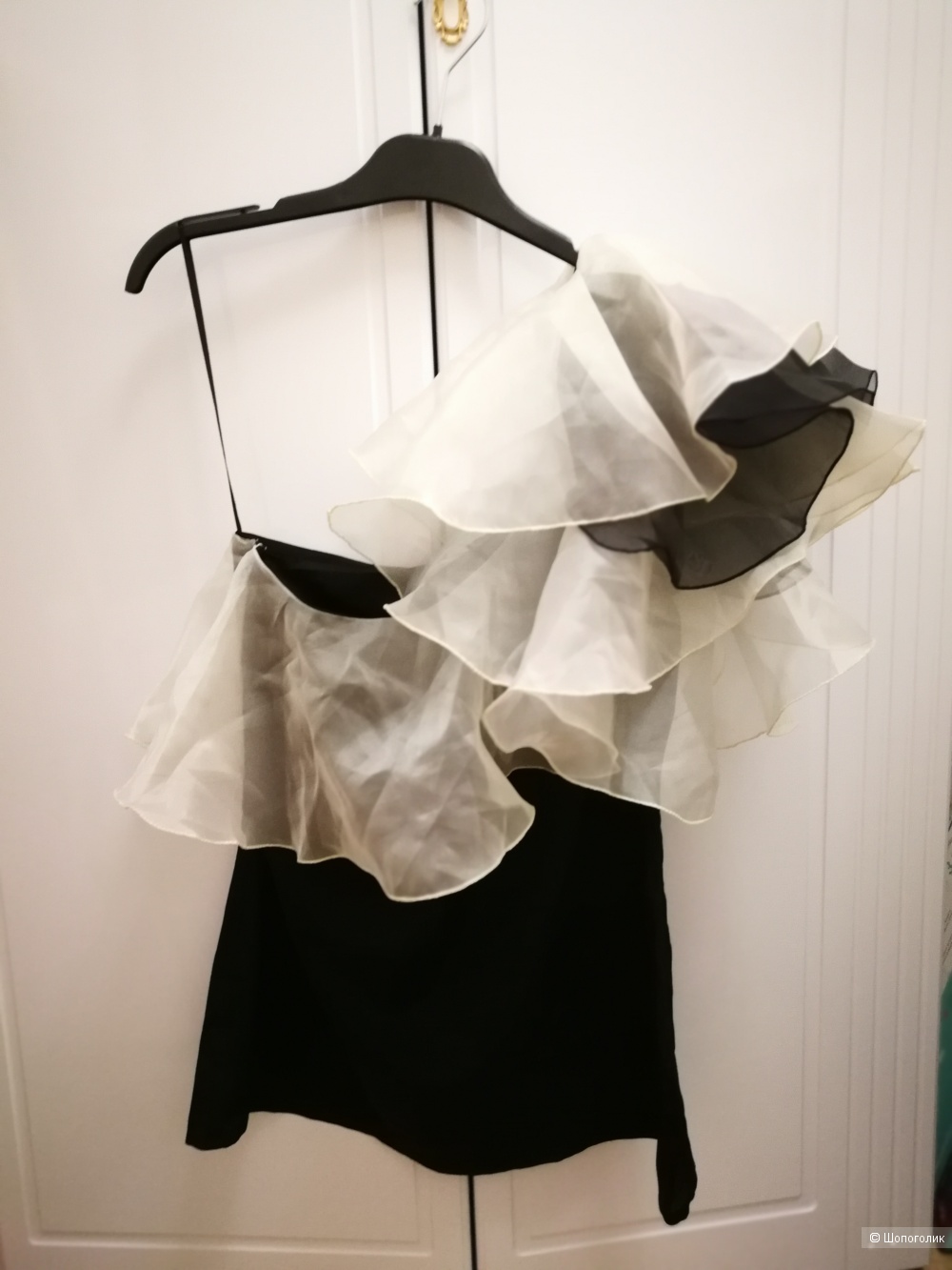 Топ с воланом на одно плечо ASOS, uk10