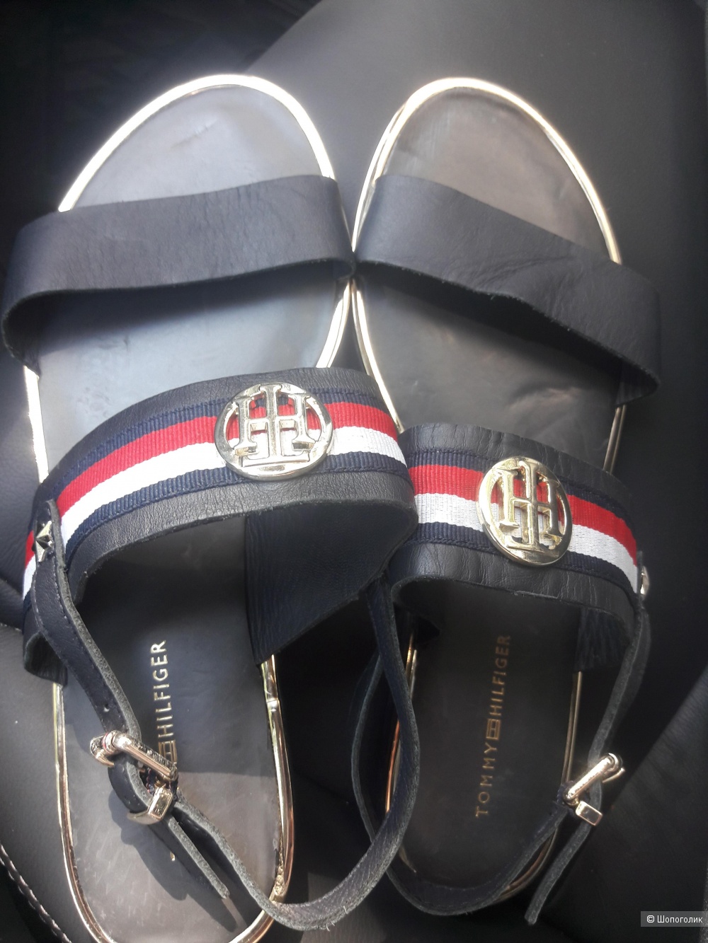 Кожаные сандалии Tommy Hilfiger 39-40 размера