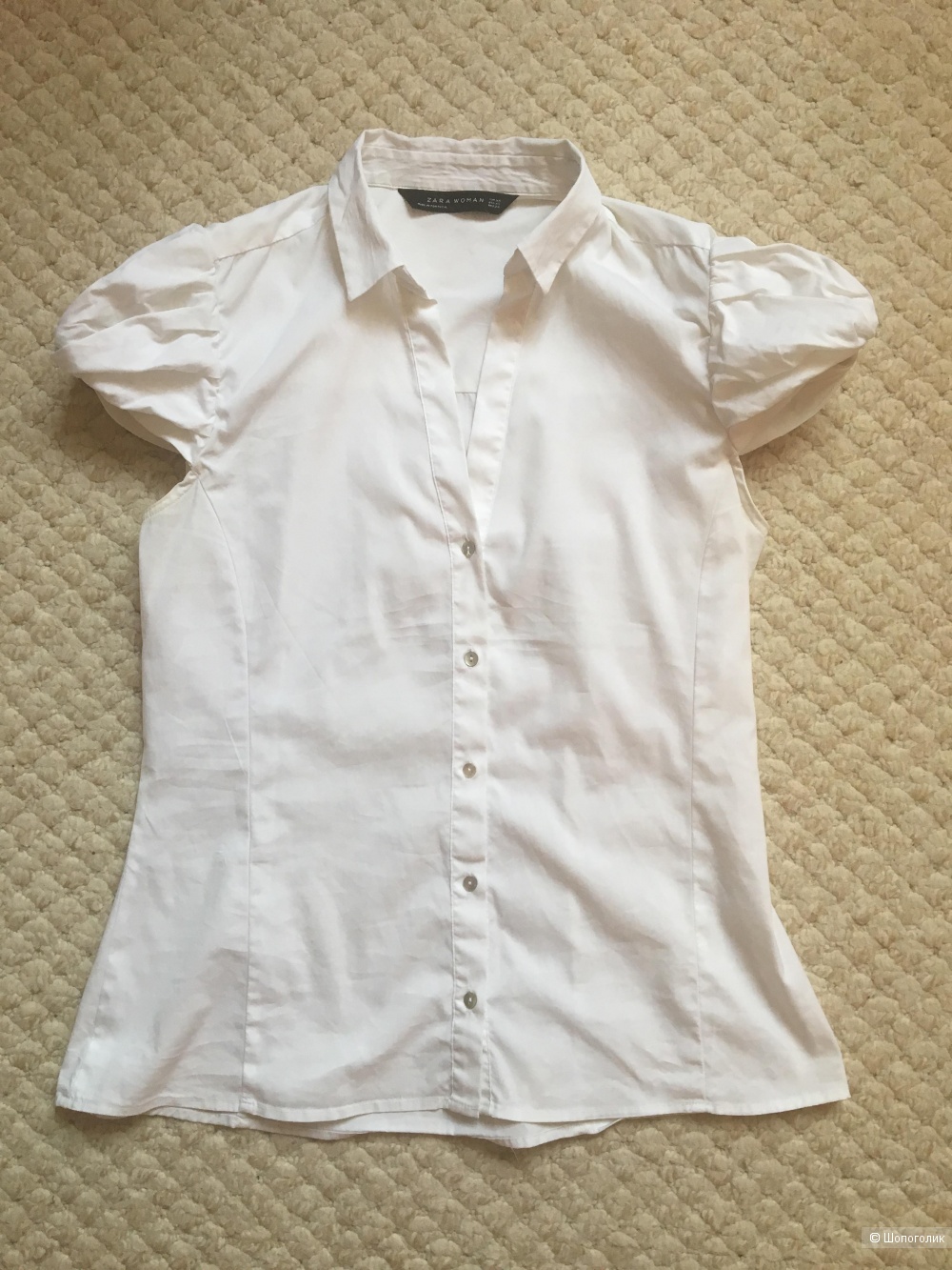 Рубашка белая Zara 42-44 RU