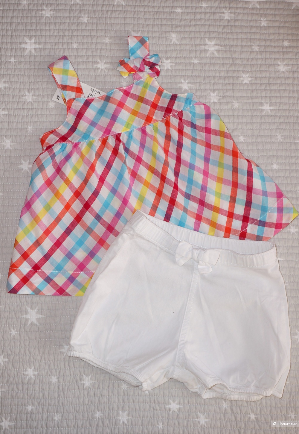 Платье и шорты-буфы H&M, размер 12-18 месяцев