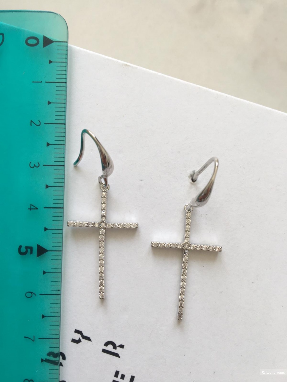 Серьги крестники в стиле Tiffany, дл. 4 см.