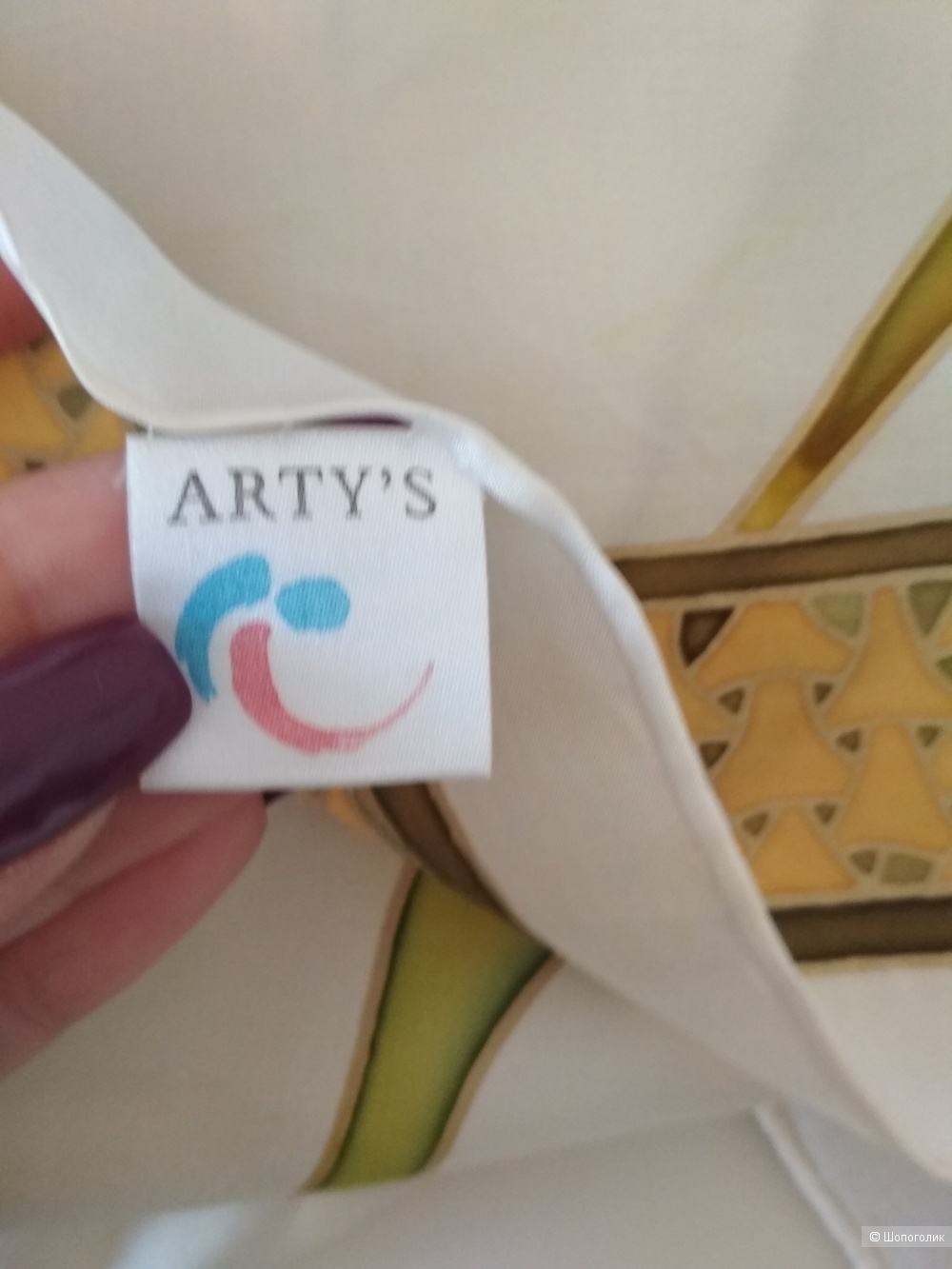 Шелковый платок Artys, 90 на 90