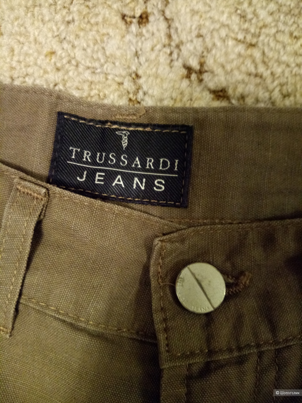 Льняные брюки TRUSSARDI JEANS, размер 48-50 рос.