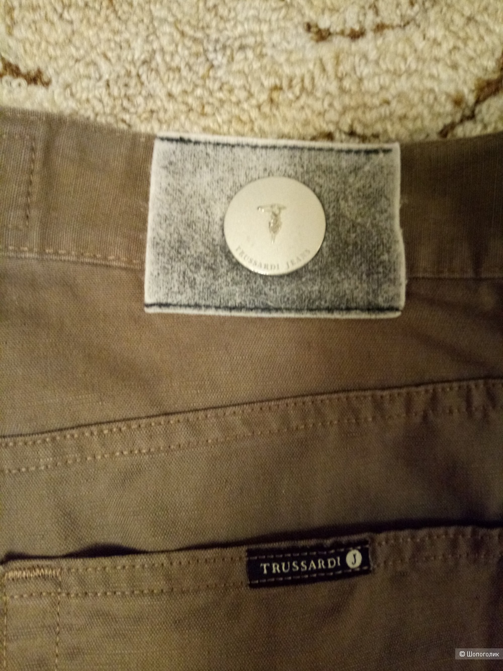 Льняные брюки TRUSSARDI JEANS, размер 48-50 рос.